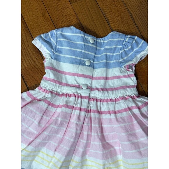 Ralph Lauren Striped Cotton Oxford Dress 3 Month - Picture 4 of 7